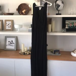 Black maxi dress rayon
